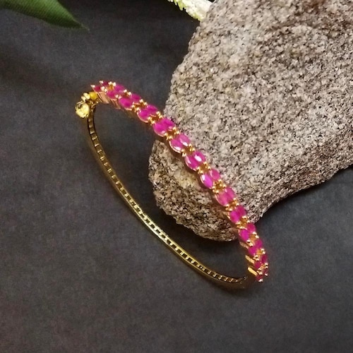 Buy Pink Embedded Bracelet