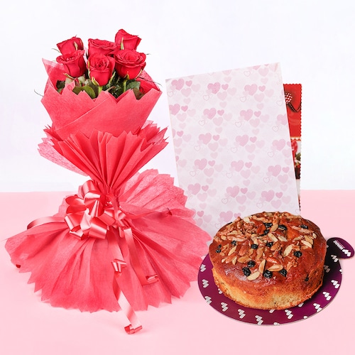 Buy Plum Cakes With Blooms
