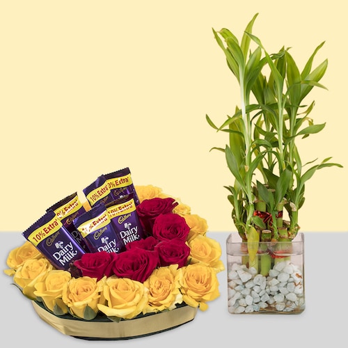 Buy Sunshine Choco Bouquet With Lucky Charm
