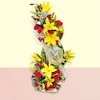 Buy 2 tier arrangement of Lilies