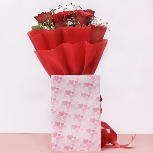 Buy Roses with Greeting