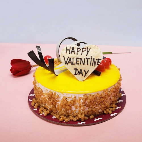 Buy Butterscotch Valentine Cake