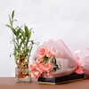 Buy Bamboo with Pink Roses