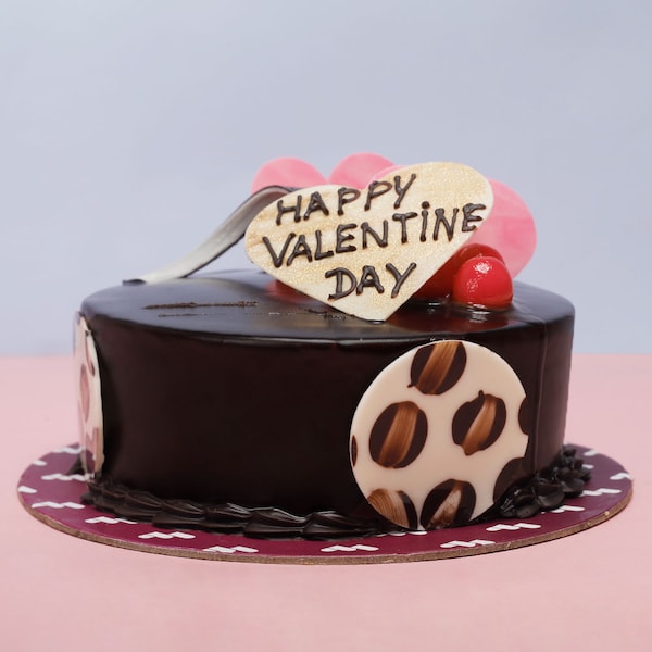 Double Chocolate Valentine Cake | Winni