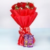 Buy Red Roses With Chocolates