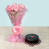 Buy Chocolate Cake With Pink Roses