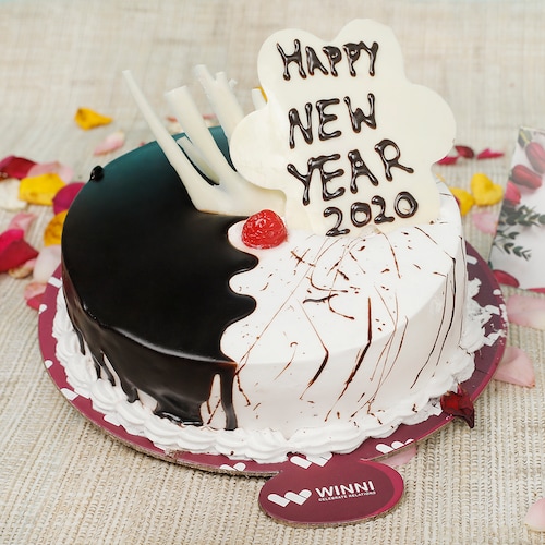 Buy New Year Choco Vanilla Fusion Cake