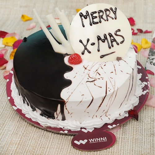 Buy Merry XMAS Choco Vanilla Fusion Cake