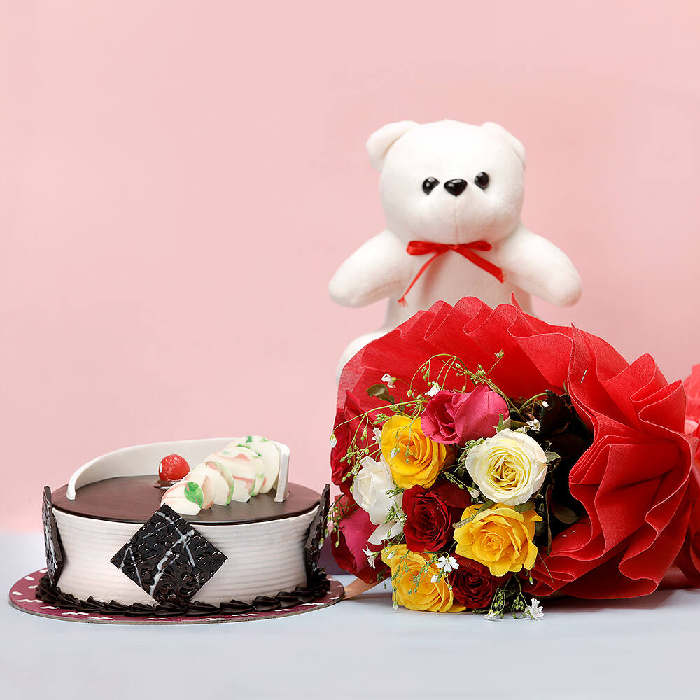 Sunisery Valentine's Day Teddy Bear with I Love You Heart Stuffed Animal  Plush Sweet Bear Toy Gift for Girlfriend - Walmart.com