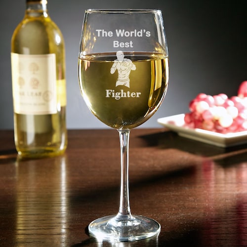 Buy The Best Fighter Wine Glass