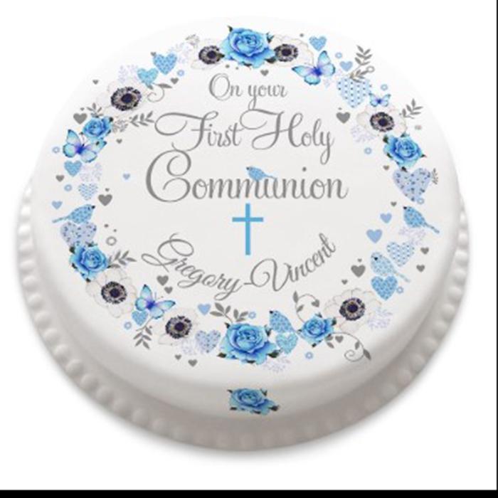 Boy's 1st Communion Cake