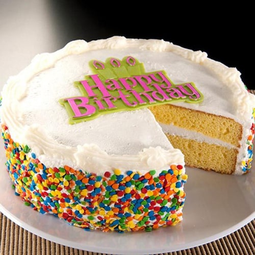 Buy Happy Birthday Vanilla Cake