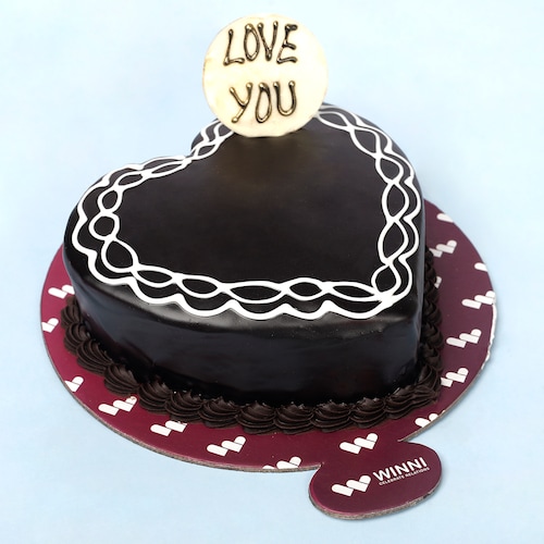 Buy Love U Heart Shape Chocolate Cake