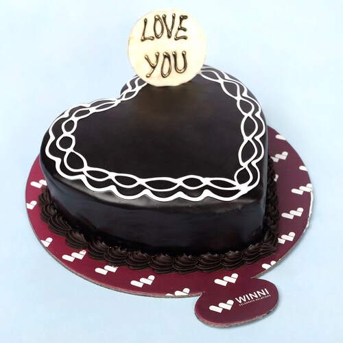 Buy Yummy Heart Shape Chocolate Cake