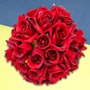 Buy Style And Bright Red Roses Bunch