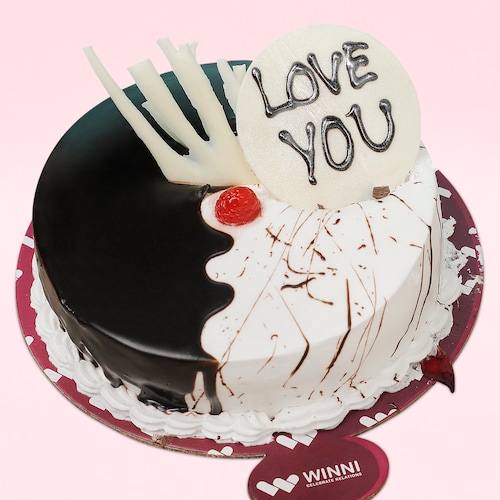 Buy Love You Choco Vanilla Fusion Cake