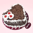 Loving Black Forest Heart Shape Cake