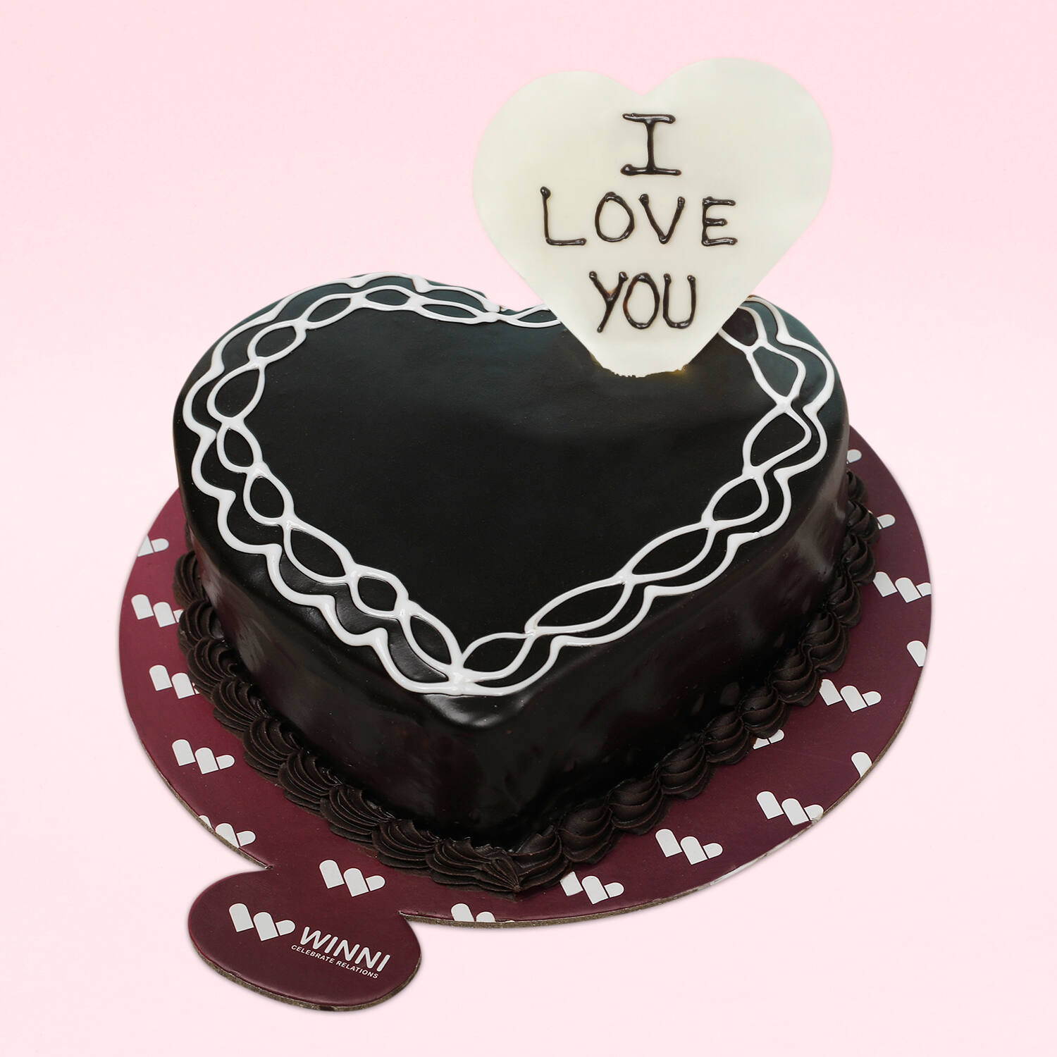 Heart Shape Chocolate Cake - Heart Shape Chocolate Cake