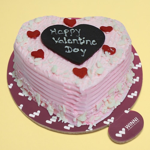 Buy Happy valentines day strawberry cake