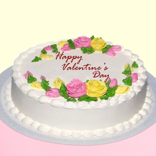 Buy Flowery  Vanilla Cake
