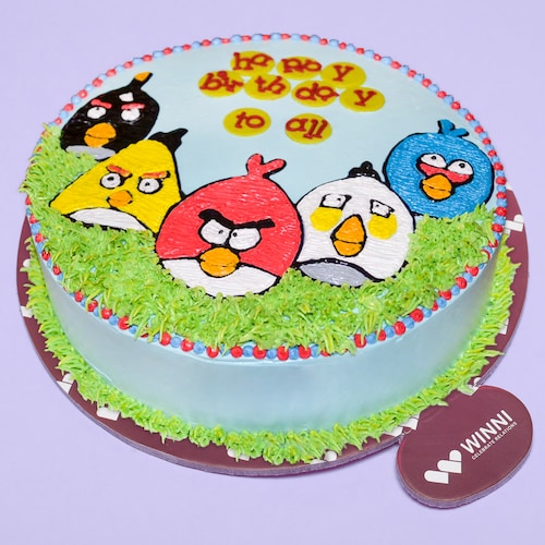 Buy Angry Bird Personalised Photo Cake