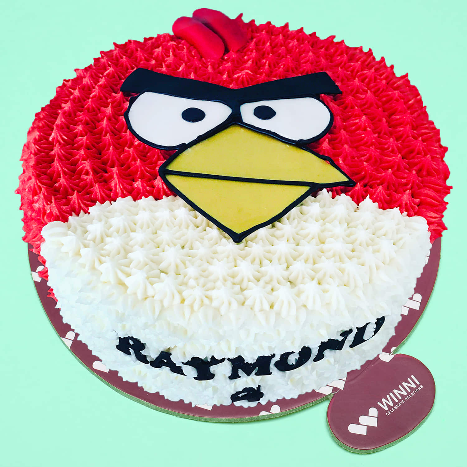 Cake tag: angry birds girl - CakesDecor