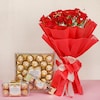 Buy Roses With Chocolate Delight