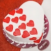 Buy Yummy Vanilla Heart Shape Cake