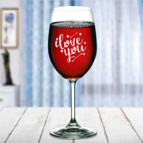 Buy Love You Wine Glass