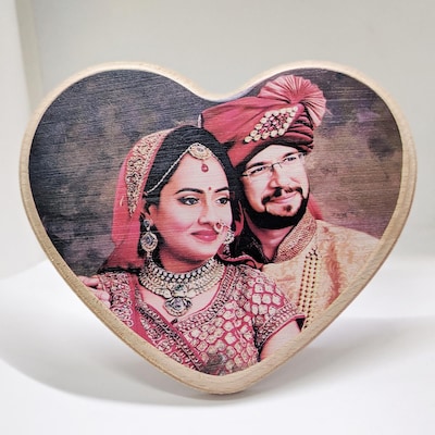 Wooden Plaque Heart Shape Big