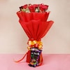 Buy 10 red Roses And 2 Silk Chocolates