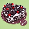 Buy Heart Shape Black Forest  Cake
