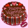Buy Pretty valentines chocolate cake