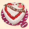 Buy I love heart shape vanilla cake