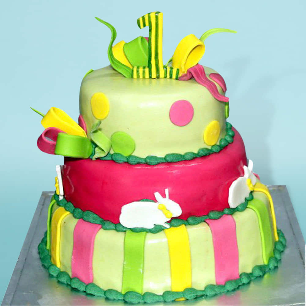 AK Cake Coner - 🐇 Bunny themed birthday cake 🐇 Happy... | Facebook