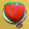 Buy Strawberry Shape Cake