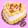 Buy Delectable Fruit Heart Cake
