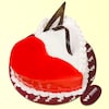 Buy Strawberry Vanilla Heart Shape Cake