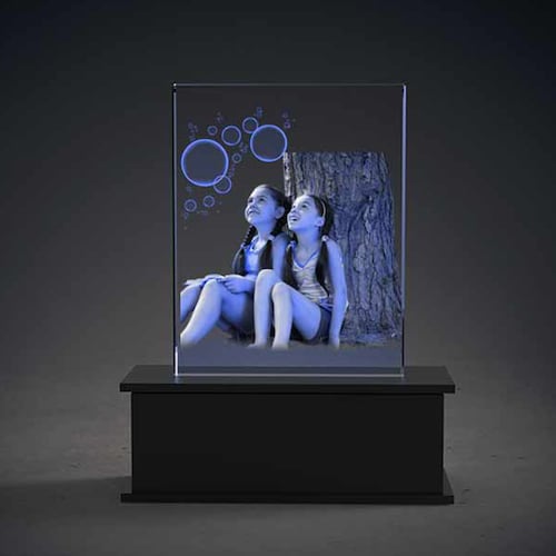 Buy MultiColor Glass Engraving Photo Frame