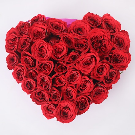 magnificent pair of artificial red roses with heart shape chocolates n card  Delivery in Pune - PuneOnlineFlorists