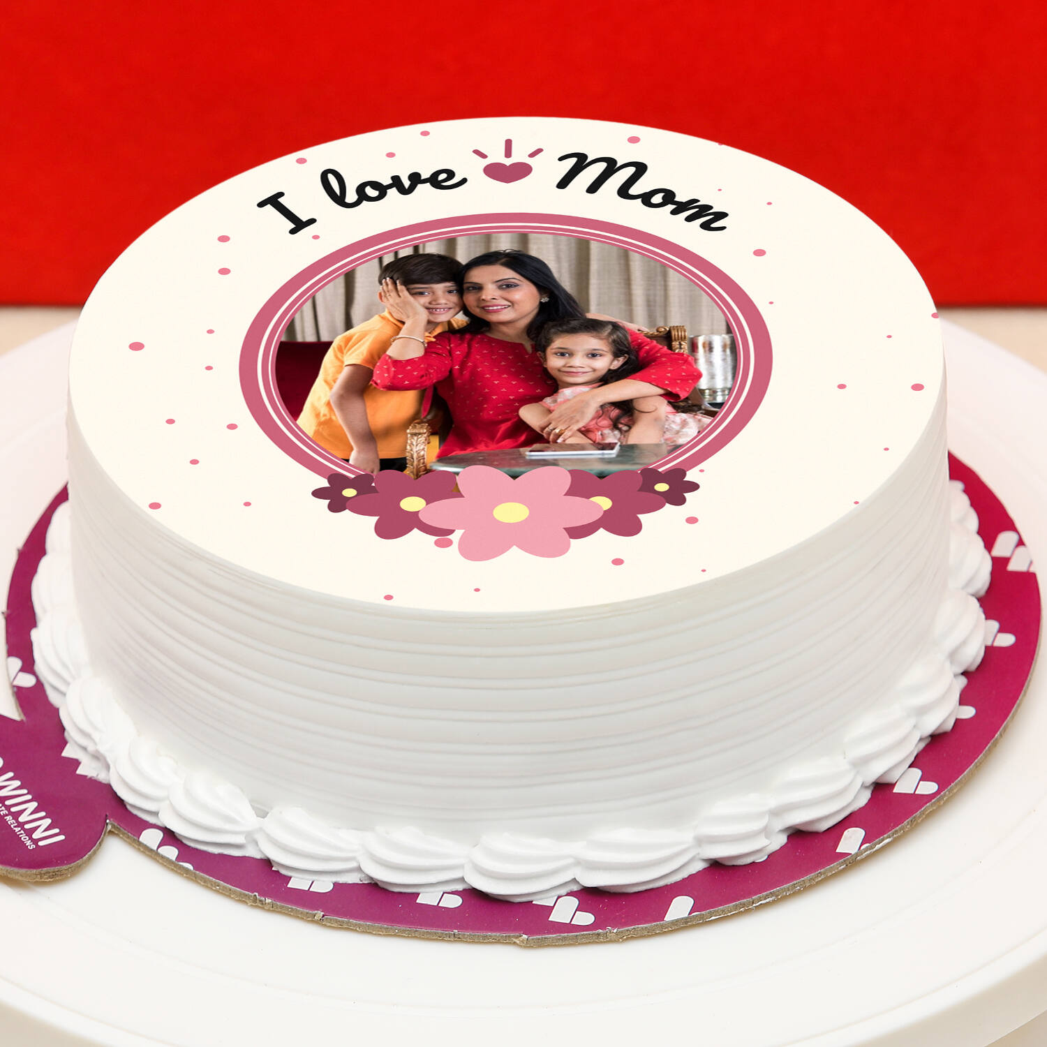 Drip Pink Birthday Cake 9 Anniversary Stock Photo 1295456146 | Shutterstock