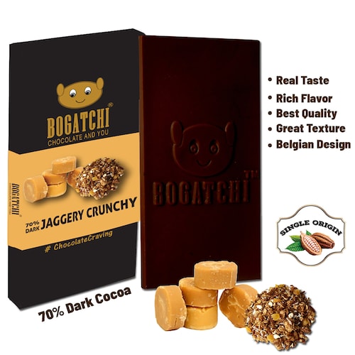 Buy Dark Jaggery Crunchy Chocolate