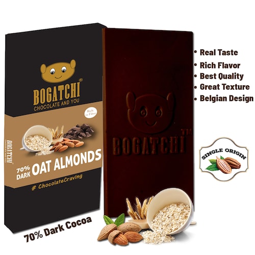 Buy Dark Oats Almonds Chocolate Bar