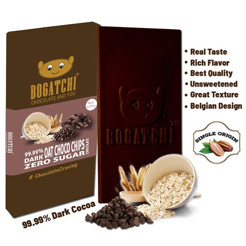 Buy Delightful Dark Oats Choco Chips Chocolate Bar