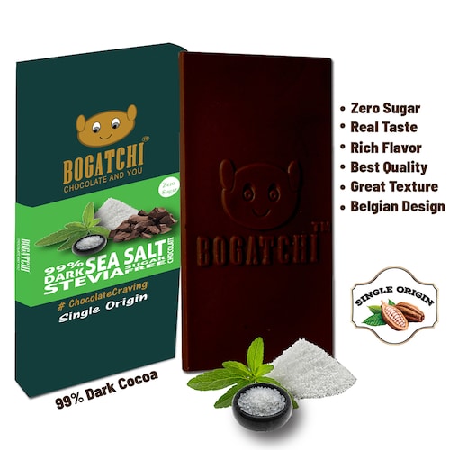 Buy Dark Stevia Sea Salt Chocolate