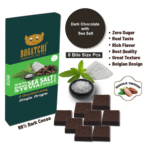 Buy Dark Stevia Sea Salt Chocolate