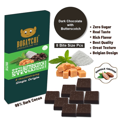 Buy Dark Stevia Butterscotch Chocolate