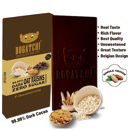 Buy Dark Oats Raisins Chocolate Bar For Choco Freaks
