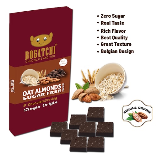 Buy Sugar Free Oats Almonds Chocolate  8 pieces