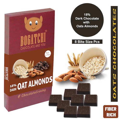 Buy Dark Oats Almonds Chocolate  8 pieces